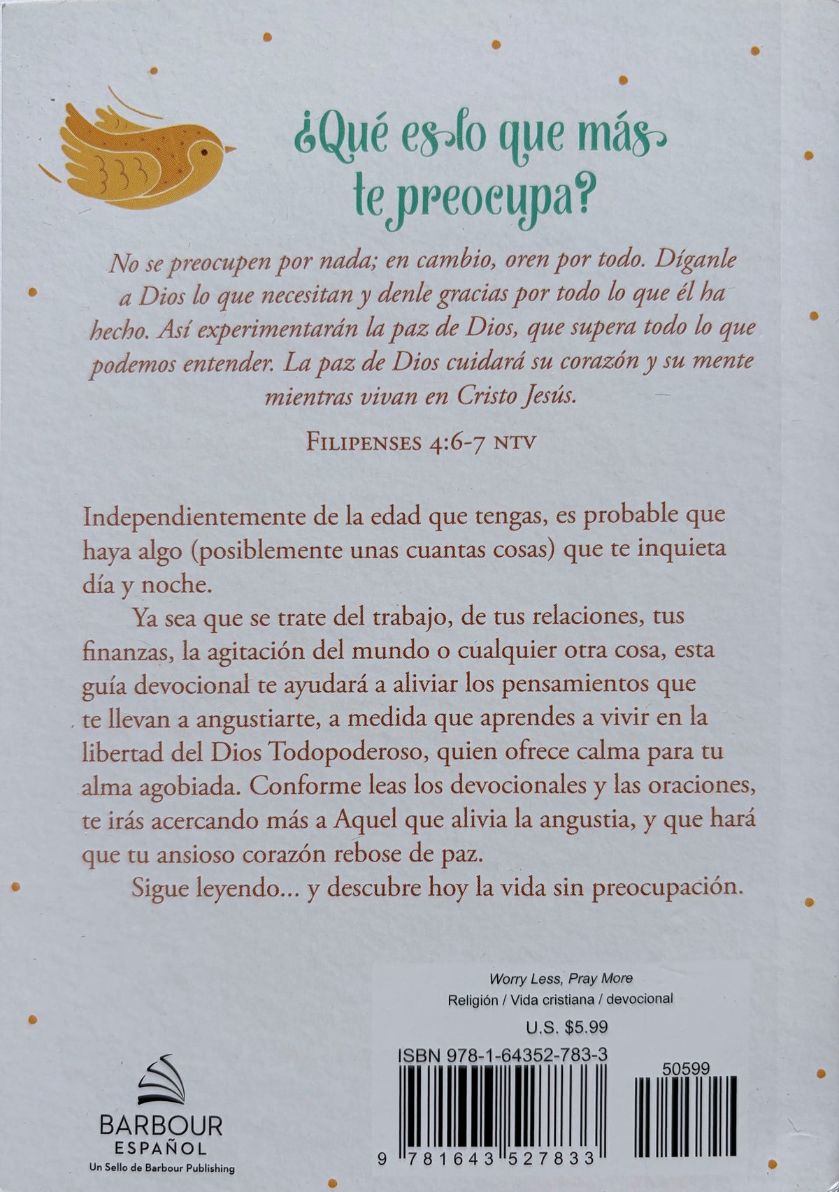 Preocúpate Menos y Ora Más